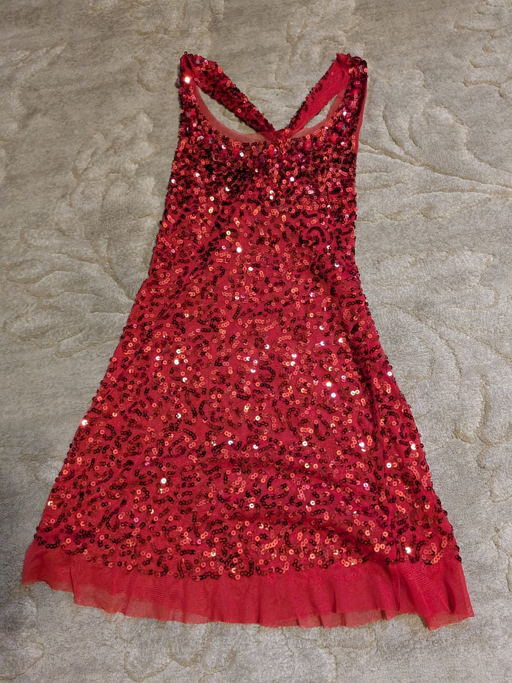 Gorgeous Love Culture red sequin mini dress with serious sparkle! ❤️✨